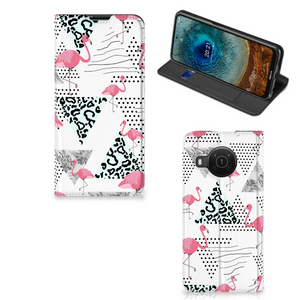 Nokia X20 | X10 Hoesje maken Flamingo Triangle