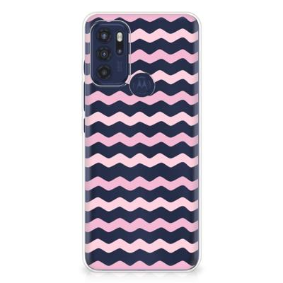Motorola Moto G60s | TPU bumper | Waves Roze