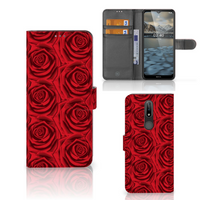 Nokia 2.4 Hoesje Red Roses - thumbnail