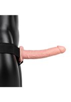 Vibrating Hollow Strap-on No Balls - 10&apos;&apos; / 24,5 cm - Flesh