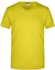 James & Nicholson JN912 Men´s Slim Fit V-T - Yellow - S - thumbnail