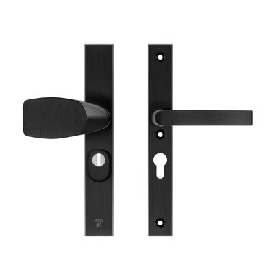 AXA 6767 Veiligheidsbeslag Edge Plus smal Wing-knop+kruk Blok PC55 anti-kerntrek F8 - 6767-49-18/55K