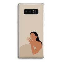 Fresh coffee: Samsung Galaxy Note 8 Transparant Hoesje