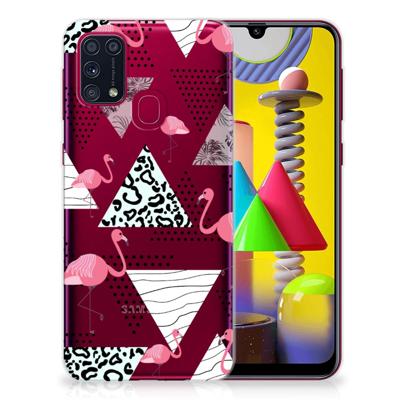 Samsung Galaxy M31 | TPU Hoesje | Flamingo Triangle
