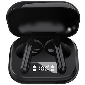Denver Bluetooth draadloze earbuds + oplaadcase zwart - 7120850