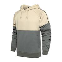 Voor heren Trui met capuchon Zwart Groen Grijs Capuchon Kleurenblok Lapwerk Sport Outdoor Dagelijks Feestdagen Streetwear Basic Casual Lente Herfst Kleding Hoodies Sweatshirts Lightinthebox - thumbnail