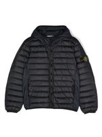 Stone Island Junior veste matelassée à capuche - Bleu