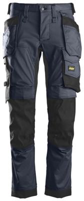 Snickers Workwear 6241 Stretch Werkbroek met holsterzakken blauw/zwart - maat 54