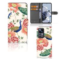 Telefoonhoesje | Met pasjeshouder | voor Xiaomi 12T | 12T Pro Pink Peacock