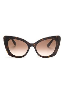 Dolce & Gabbana Eyewear lunettes de soleil à monture papillon - Marron