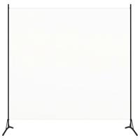Kamerscherm met 1 paneel 175x180 cm stof wit