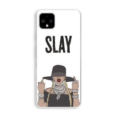 Slay All Day: Pixel 4 XL Transparant Hoesje