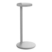 Flos Oblique QI bureaulamp LED met mobiele oplader glanzend grijs