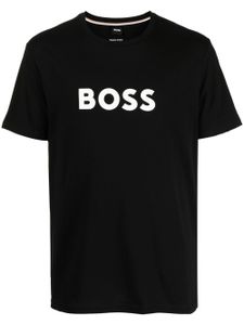 BOSS t-shirt en coton à logo imprimé - Noir
