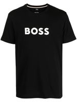 BOSS t-shirt en coton à logo imprimé - Noir