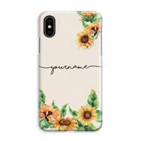 Zonnebloemen: iPhone XS Max Volledig Geprint Hoesje - thumbnail