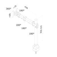 Neomounts by Newstar monitor bureausteun - thumbnail