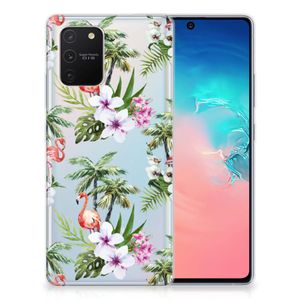 Samsung Galaxy S10 Lite TPU Hoesje Flamingo Palms