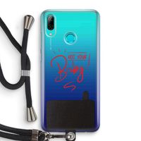 Not Your Baby: Huawei P Smart (2019) Transparant Hoesje met koord