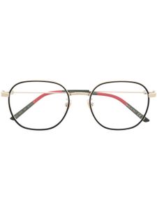 Gucci Eyewear lunettes de vue carrées à logo G - Or