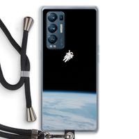 Alone in Space: Oppo Find X3 Neo Transparant Hoesje met koord