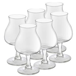 Royal Leerdam Speciaal Bierglazen Lund - 6x stuks - 260 ml - Hoog glas op voet