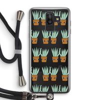 Sansevieria: Samsung Galaxy J8 (2018) Transparant Hoesje met koord