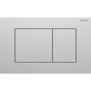 Geberit Drukplaat Sigma 40, 2-toets Square RVS Geborsteld RVS