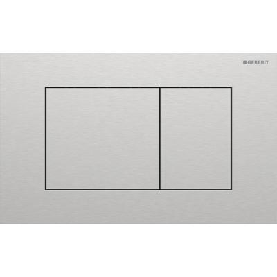 Geberit Drukplaat Sigma 40, 2-toets Square RVS Geborsteld RVS