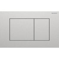 Geberit Drukplaat Sigma 40, 2-toets Square RVS Geborsteld RVS