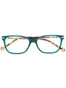 Carolina Herrera lunettes de vue à monture d'inspiration wayfarer - Bleu