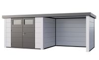 Telluria | Tuinhuis Classico 3024 met Overkapping Lounge Small | Rechts | Wit