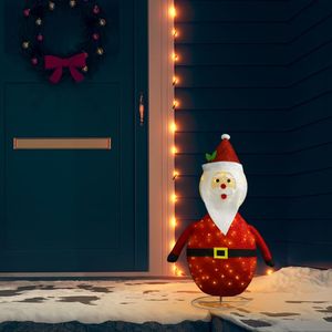 VidaXL Kerstman decoratief led 90 cm luxe stof