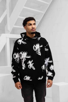 Off The Pitch Off Mark Hoodie Heren Zwart - Maat XL - Kleur: Zwart | Soccerfanshop