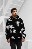 Off The Pitch Off Mark Hoodie Heren Zwart - Maat M - Kleur: Zwart | Soccerfanshop