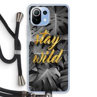 Stay wild: Xiaomi Mi 11 Lite Transparant Hoesje met koord