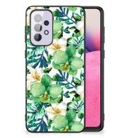 Samsung Galaxy A33 5G Bloemen Hoesje Orchidee Groen