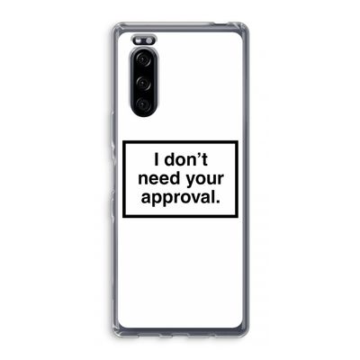 Don't need approval: Sony Xperia 5 Transparant Hoesje