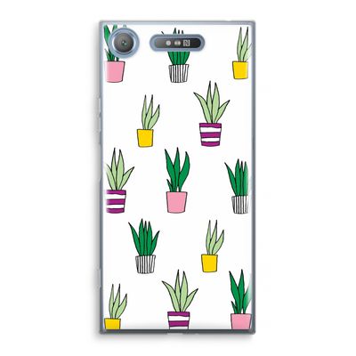 Sanseveria: Sony Xperia XZ1 Transparant Hoesje