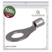 Quadrios 23C503 Ringkabelschoen Dwarsdoorsnede (max.): 2.5 mm² Gat diameter: 6.5 mm Ongeïsoleerd 100 stuk(s) - thumbnail