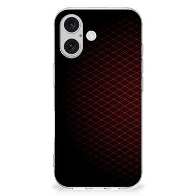 iPhone 16 | TPU bumper | Geruit Rood