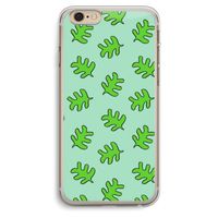 Groene blaadjes: iPhone 6 Plus / 6S Plus Transparant Hoesje