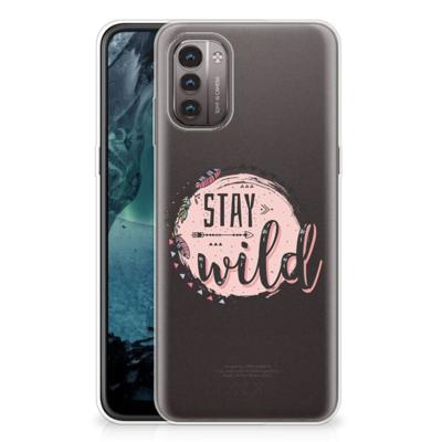 Nokia G21 | G11 Telefoonhoesje met Naam Boho Stay Wild Nokia G21 | G11 Telefoonhoesje met Naam Boho Stay Wild