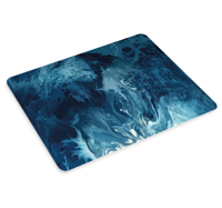 Originele muismat Blauwe tinten aquarel golven