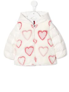 Moncler Enfant doudoune à design à empiècements - Blanc