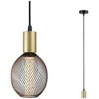 Paulmann 71134 Hanglamp E27 Zwart (mat), Goud