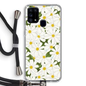 Summer Daisies: Samsung Galaxy M31 Transparant Hoesje met koord