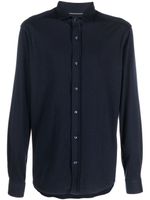 Brunello Cucinelli chemise en jersey à manches courtes - Bleu