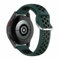 Huawei Watch GT 3 Pro - 43mm - Siliconen sportbandje met gesp - Donkergroen + zwart - thumbnail