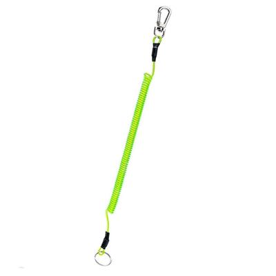 Buiten multifunctionele anti-verloren sleutelhanger TPU voorjaar Lanyard lengte: 32cm(Green)